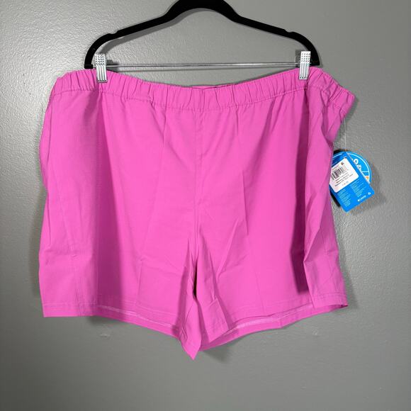 Columbia NWT Pink PFG Omni-Shade Utility Shorts - Size 2X - Women's Plus Size - Picture 1 of 9